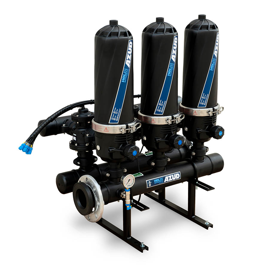 Filtro helix automático serie 200 de disco para filtración industrial y comercial de agua
