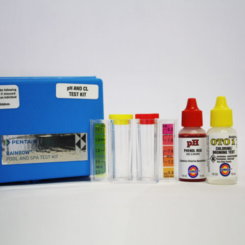 Chlorine and pH analysis kit.
