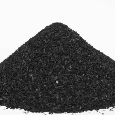 Carbón activado decolorante de madera de pino
