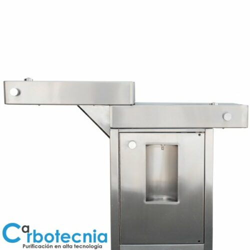 Carbotecnia drinking fountain for the INIFED program with 3M purifying cartridge certified by COFEPRIS.