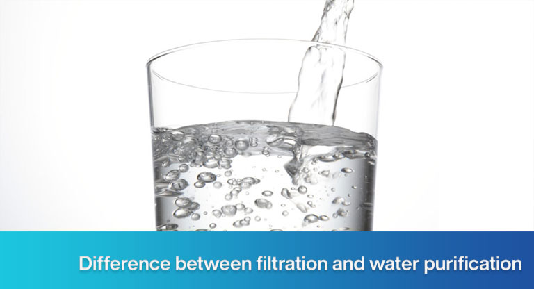 Difference between filtration and water purification - Carbotecnia