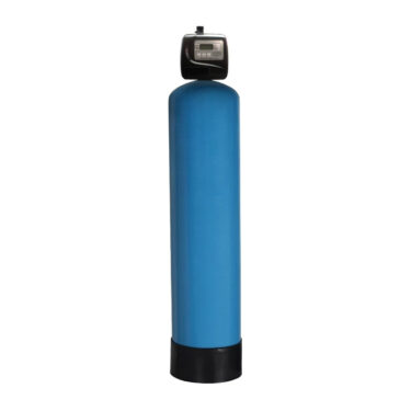 Filtro con tanque de fibra de vidrio azul de 13x54 con válvula automática Clack