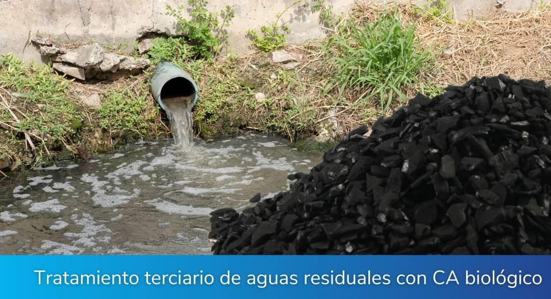 tratamiento terciario de aguas residuales con carbón activado biológico