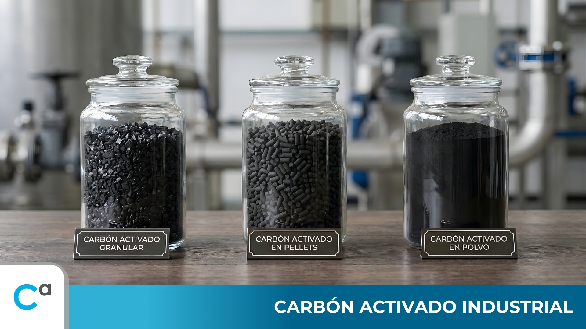 Carbón activado industrial granular polvo y pellet